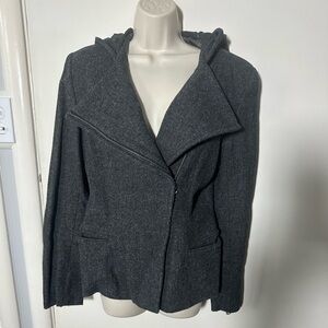 Patrizia Pepe Charcoal Gray Blazer
